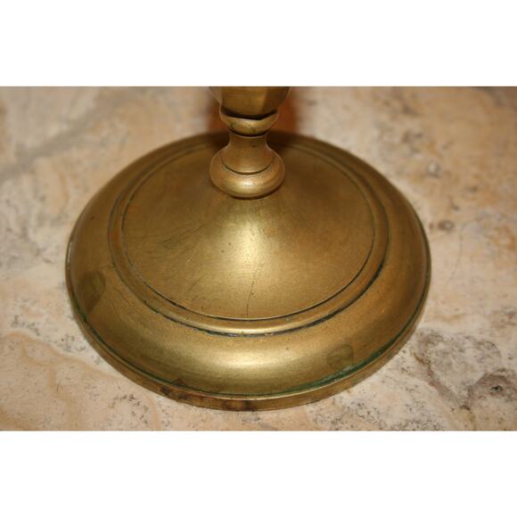 Antique Judea Lions Three-Armed Shabbat Candelabra - Picture 6 of 9